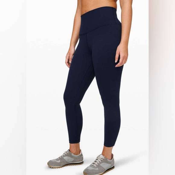 Lululemon Align Pant Il 25" in True Navy Sporty Activewear Gym Leggings Size 10 - Picture 3 of 13